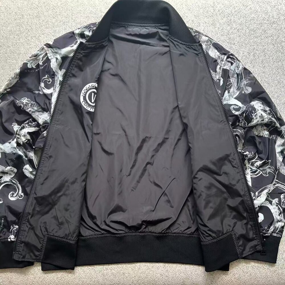 Versace Printed Reversible Bomber - image 6